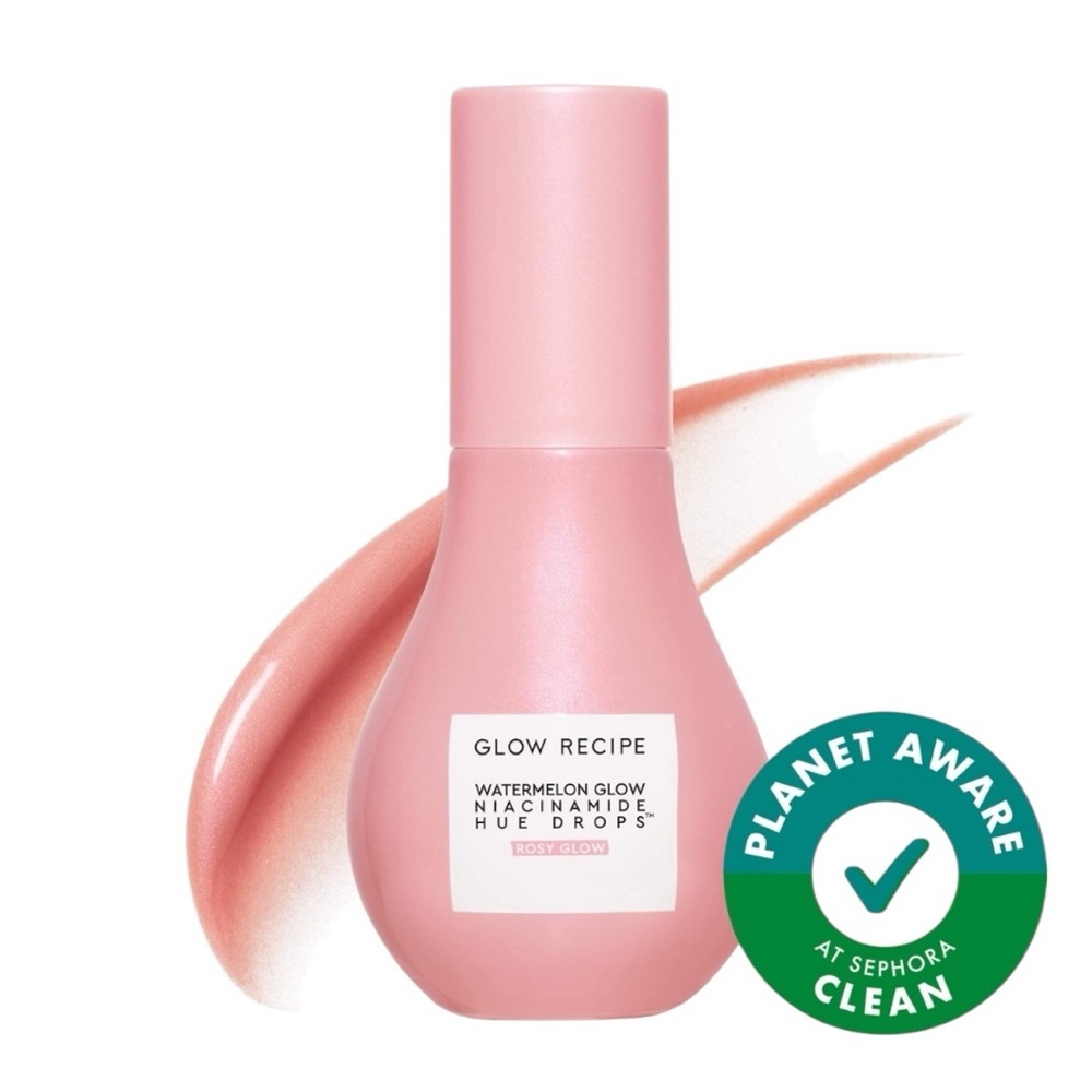 GLOW RECIPE Rosy Glow Watermelon Glow Niacinamide Hue Serum NWT